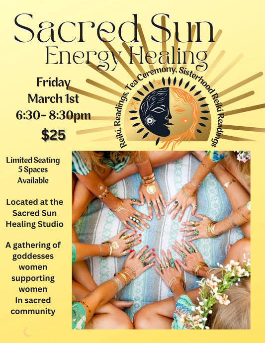 Live Event Friday March 1st Goddess Gathering 6:30 - 8:30pm