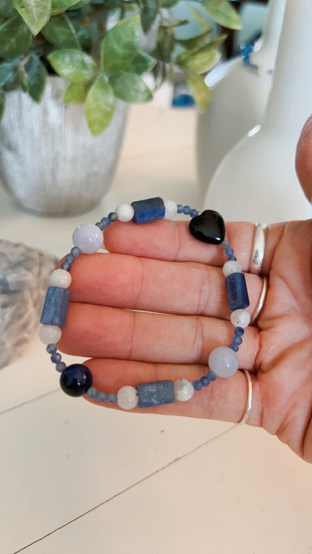 Kyanite & Blue Lace Bracelet