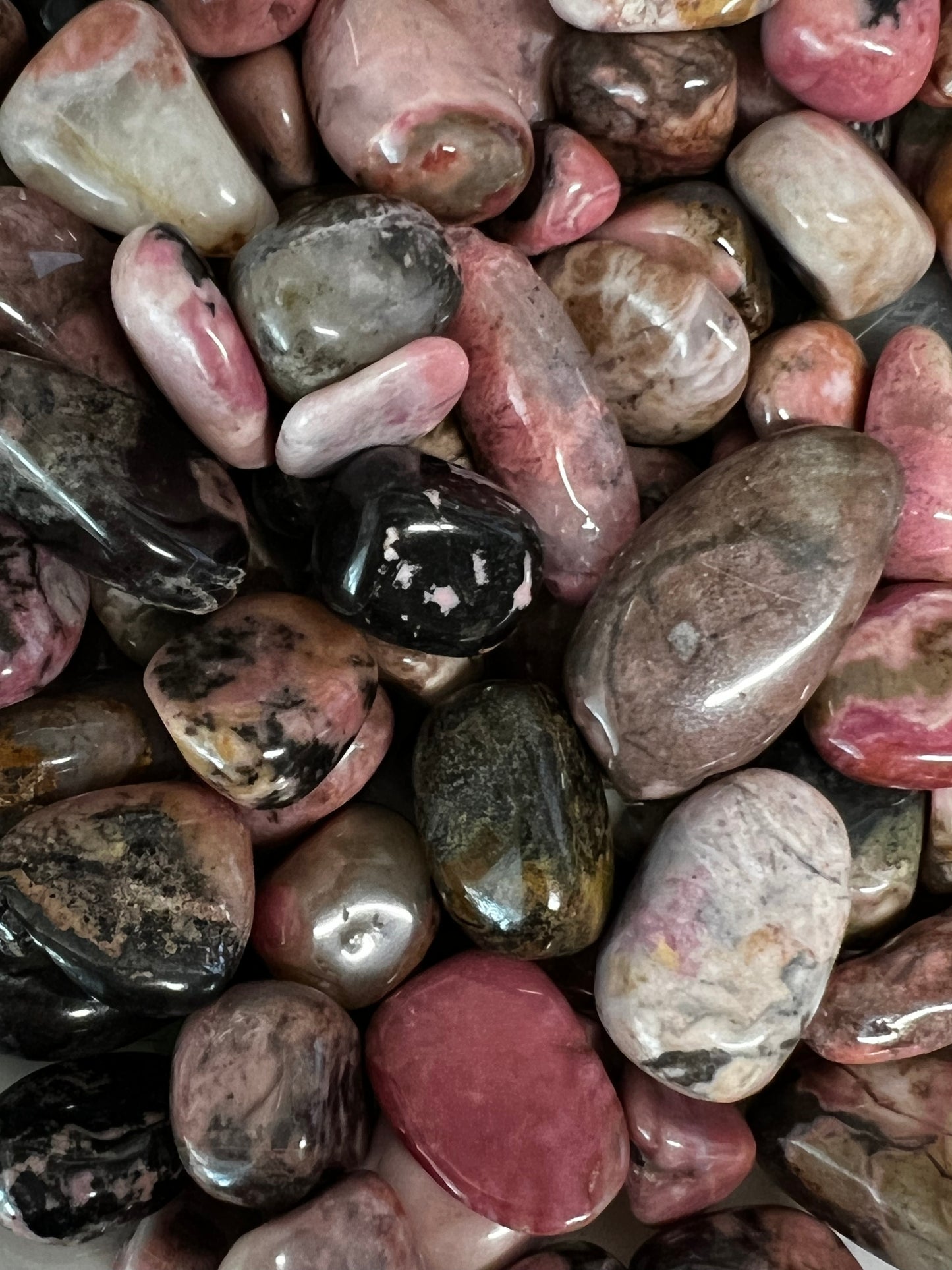 Rhodonite Tumbles- The Stone of Compassion